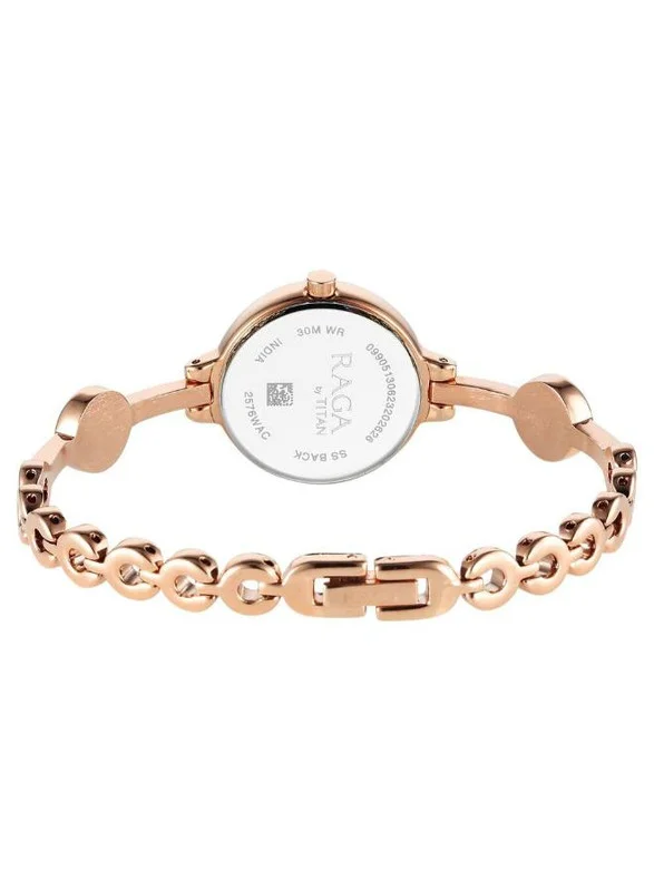 TITAN Titan Raga Viva Quartz Analog Rose Gold Dial Rose Gold Metal Strap Watch for Women - NT2576WM02